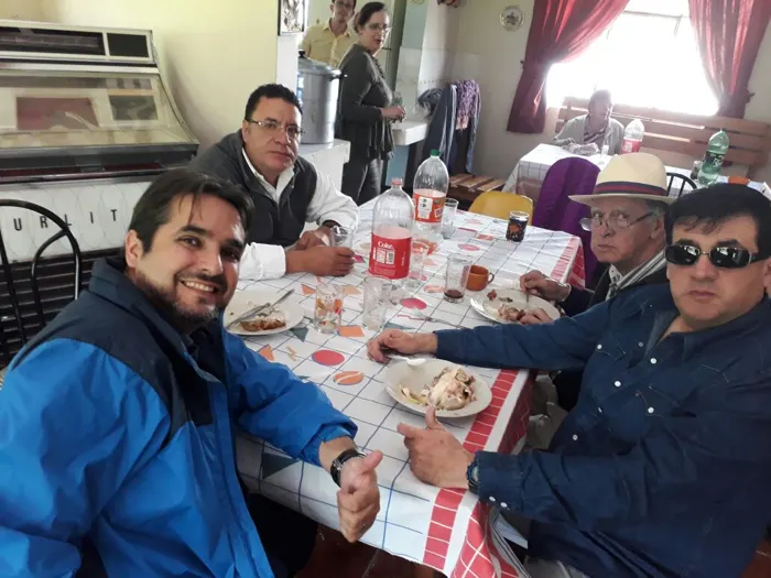 Almuerzo en Paute, grandes momentos