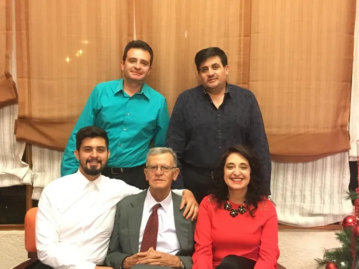 La familia reunida en Navidad