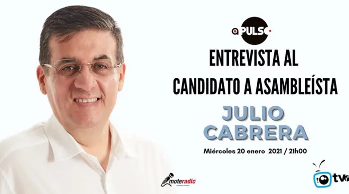 Entrevista en «A Pulso», de TVR, como primer candidato a asambleísta por el Azuay (enero de 2021)